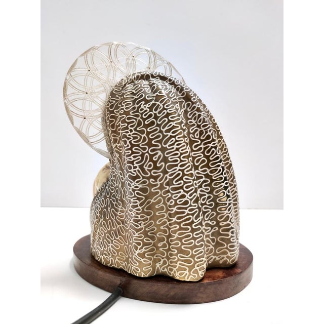 Brown Vintage Glazed Ceramic and Brass Figurine by Arturo Pannunzio, Italy, 1940s For Sale - Image 8 of 11