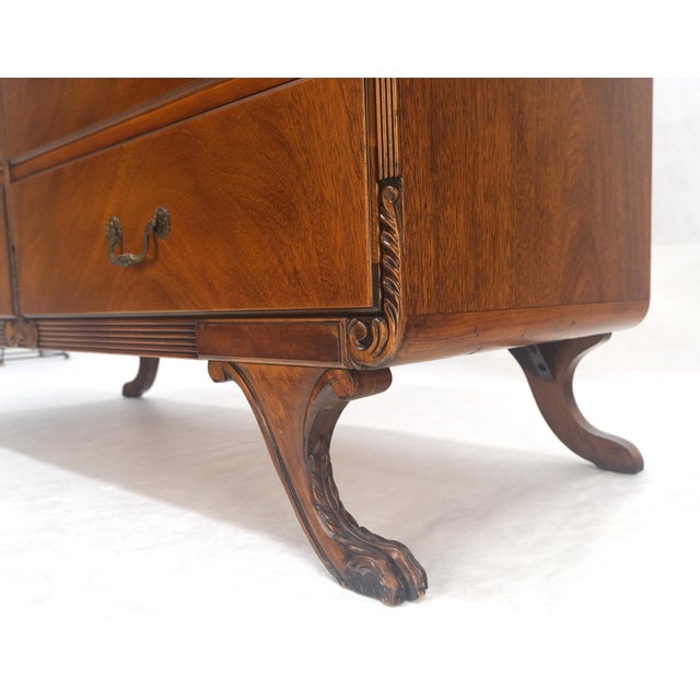 Duncan Phyve Mahogany 6 Drawers Splayed Carved Legs 6 Drawers Dresser MINT For Sale - Image 15 of 15