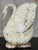 Large Antique Folk Art Carved Wood Swan - Original White Patina For Sale - Image 15 of 18