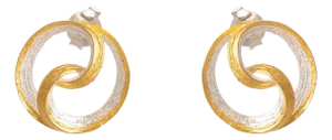 Eternal Balance Mixed Metal Earrings, A Pair