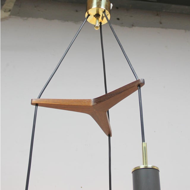 Metal Mid-Century Cascade Lamp, 1960s For Sale - Image 7 of 11