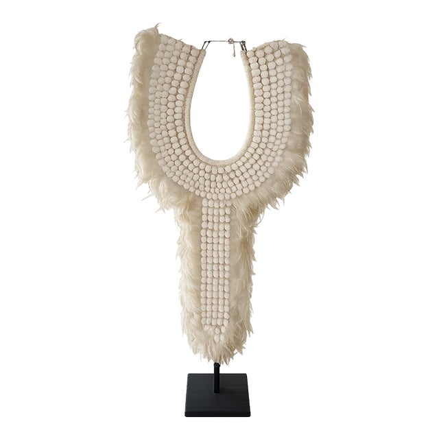 Feather Necklace on Stand For Sale