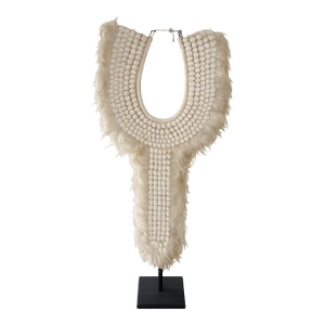Feather Necklace on Stand
