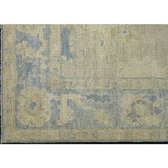 Turkish Oushak Runner Rug 3' x 6'9" #17303 For Sale In Houston - Image 6 of 8