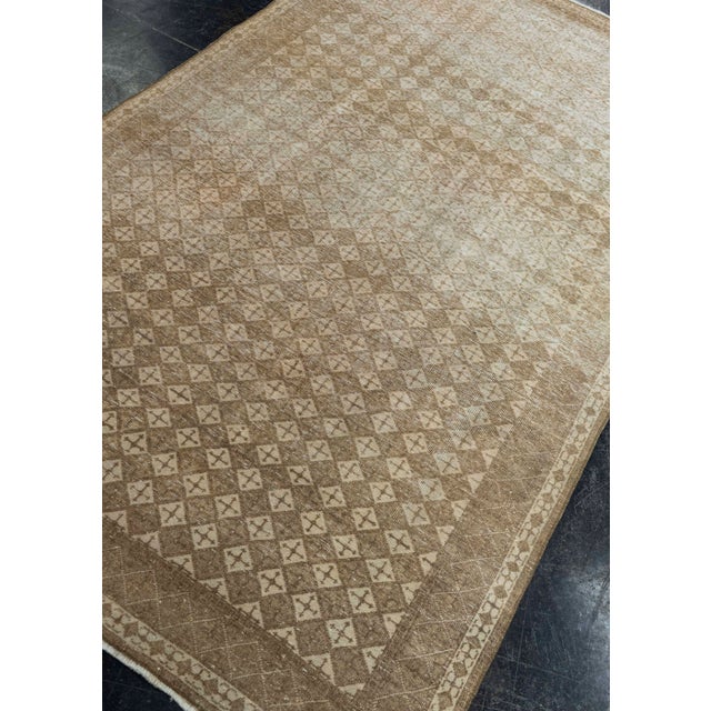 Textile Turkish Vintage Rug 4'2" x 7' #19805 For Sale - Image 7 of 8