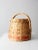 This antique woven basket is hand-crafted with a simple, utilitarian form and subtle decorative detail. The body is...
