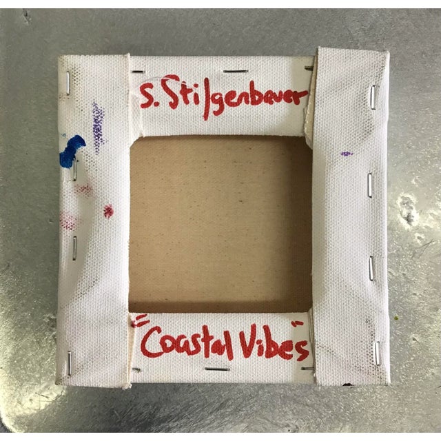 “Coastal Vibes” Contemporary Original Abstract Acrylic Painting by Stephen Stilgenbauer For Sale - Image 4 of 4