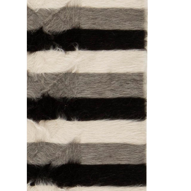 Early 21st Century Taurus Collection Striped Goat Hair Rug by Doris Leslie Blau For Sale - Image 5 of 6