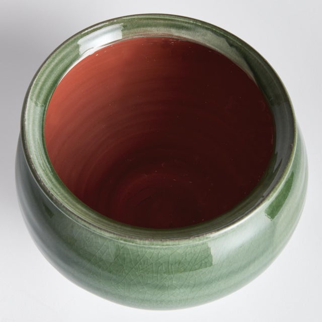 Farmhouse Maisha Drum Vase For Sale - Image 3 of 4