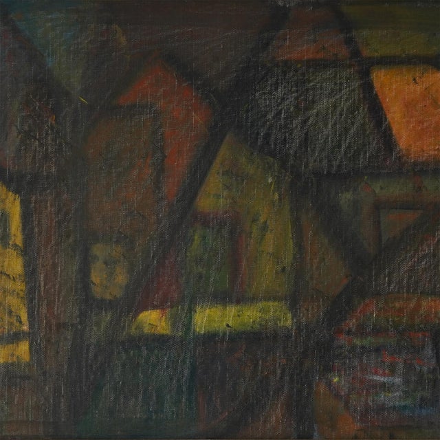 Late 20th Century Signed Katzoff Mid 20th Century Abstract Framed Painting For Sale - Image 5 of 11