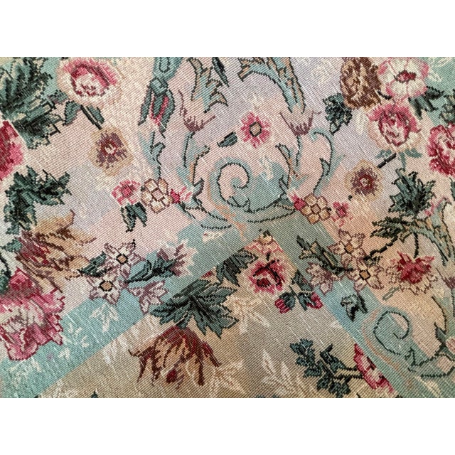 Persian Persian Floral Design Rug , 6' X 9'5" For Sale - Image 3 of 4