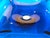Large Stingray Glass Centerpiece Bowl 21" Oversize Blue Nautical Coastal Decor For Sale - Image 15 of 18