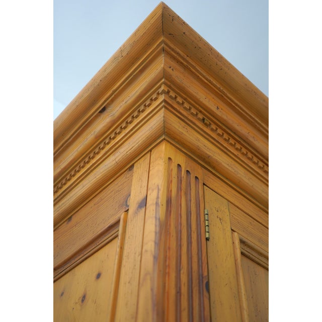 Baker Milling Road English Country Pine Linen Cabinet For Sale - Image 12 of 18