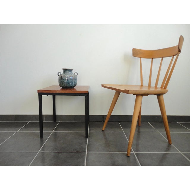 Ceramic French Enameled Earthenware Vase from Puisaye For Sale - Image 7 of 8