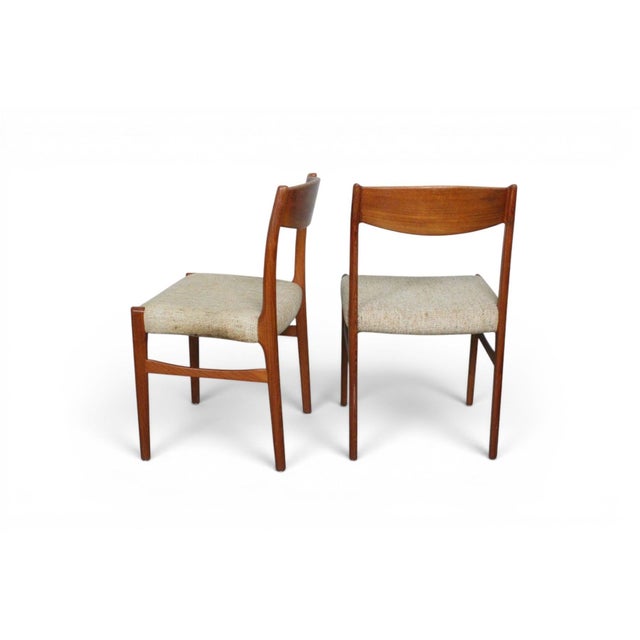 Mid-Century Modern Mid 20th Century Set of Six Teak Dining Chairs by Glyngøre Stølefabrik For Sale - Image 3 of 6