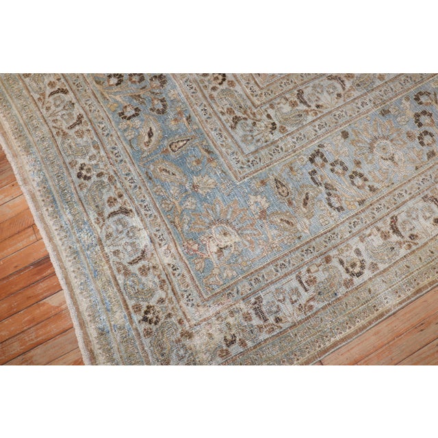 Zabihi Collection Oversize Square Antique Persian Doroksh Rug For Sale - Image 10 of 12