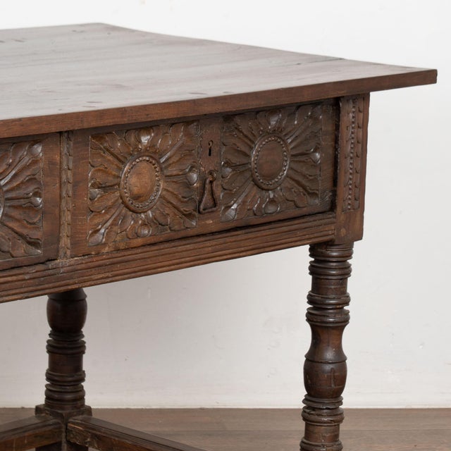 18th Century Console Table With Two Carved Drawers, Portugal​​​​​​​ For Sale - Image 12 of 18