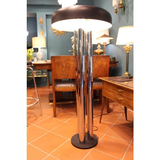 Chromed Metal Floor Lamp by Gigi Radice for Radice, Italy, 1970s For Sale - Image 15 of 16