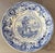 Antique 19th century English Regency Staffordshire blue transferware dinner plates - Italian Buildings by Ralph Hall circa...
