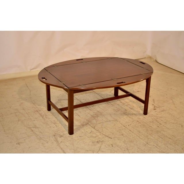 Campaign Butlers Tray on Stand Coffee Table, Circa 1900 For Sale In Greensboro - Image 6 of 11