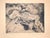 Erich Hochschild, War in Belgium, 1940, Charcoal Drawing on Tinted Paper For Sale