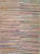 A vintage American rag rug from the mid-20th century.