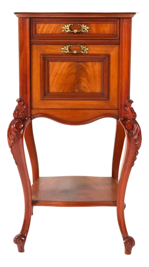 French Louis XV Style Nightstand in Walnut, 1900s