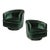 1970s Green Velvet Swivel Chairs in the Style of Milo Baughman - A Pair For Sale