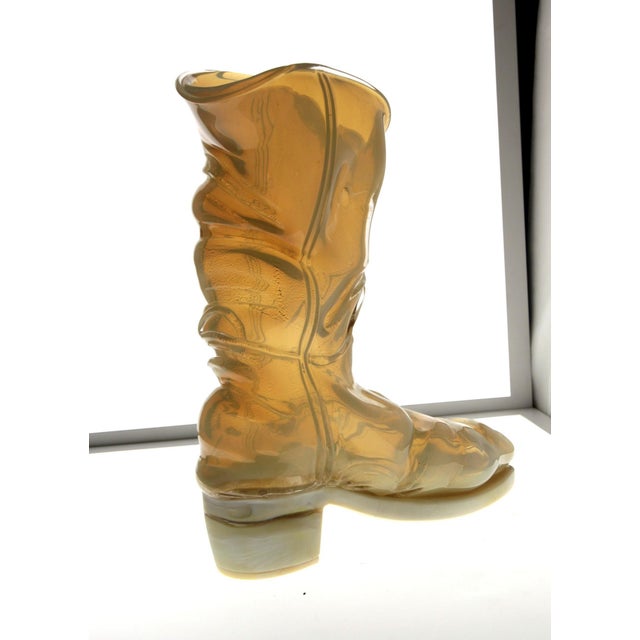 Murano Opaline Chalcedony Livio De Marchi Boot by Pino Signoretto for Pauly, 1990s For Sale - Image 13 of 18