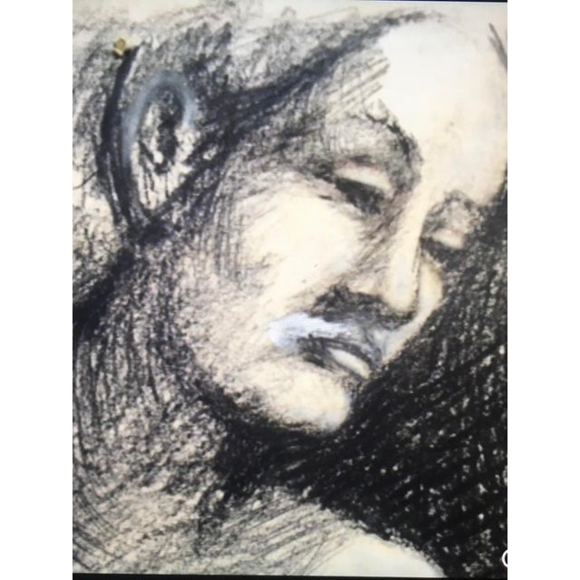 Paper 1960’s Signed Charcoal Nude Drawing by Listed American Artist & Poet Tad Wojnicki For Sale - Image 7 of 9
