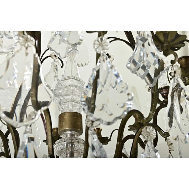 Metal French 19th Century Louis XVI Style Chandelier For Sale - Image 7 of 12