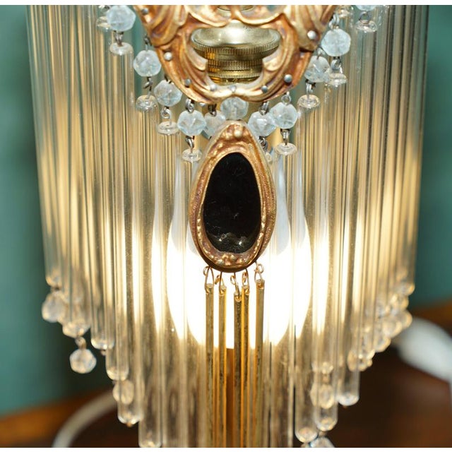 Vintage Art Nouveau Gilt Bronze and Glass Table Lamps by Hector Guimard, 1920, Set of 2 For Sale - Image 13 of 18