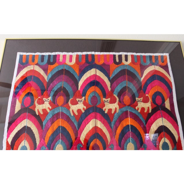 Rare Framed Maya Paya Ceremonial Textile – Patzún, Guatemala For Sale - Image 10 of 10
