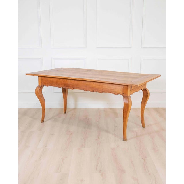French 19th Century Provincial Walnut Farm Table For Sale - Image 4 of 8