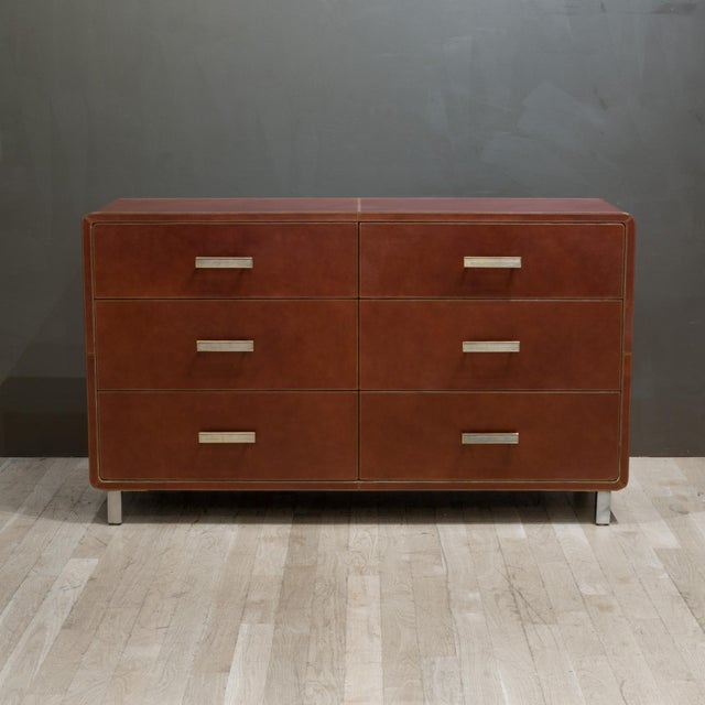 Aged Leather Dresser by Made Goods Chairish