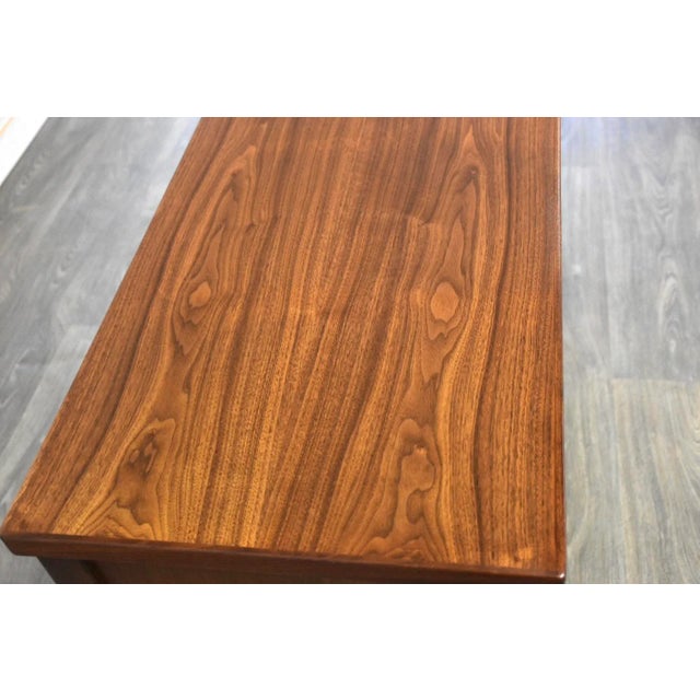 Walnut Mid Century Desk For Sale In Boston - Image 6 of 10