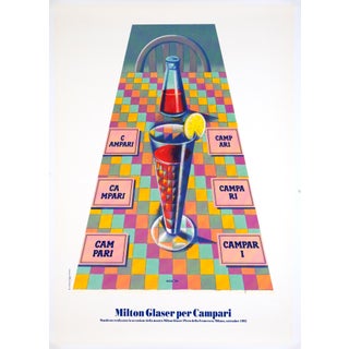 Campari Milton Glaser 1992 Original Vintage Poster Rare For Sale