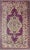 Textile Purple Background Vintage Turkish Oushak Rug With Floral Medallion Design For Sale - Image 7 of 7