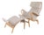 Set of Pernilla Chair with Ottoman by Bruno Mathsson for Dux, 2004 For Sale