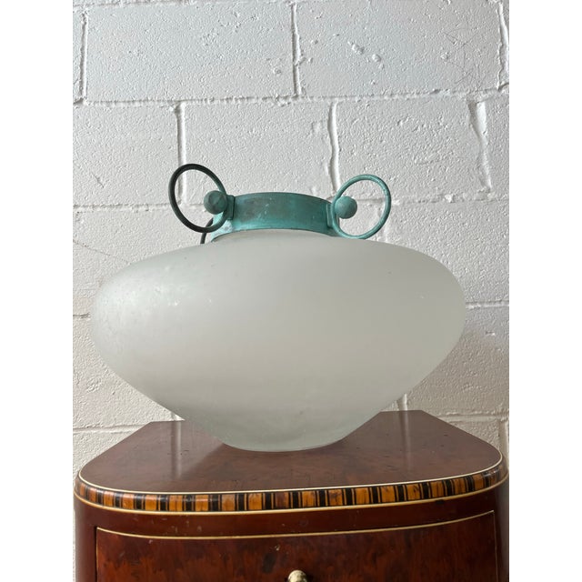 White Murano Glass Amphora Vase, Seguso Vetri D'Arte, Scavo Technique, 1970s For Sale - Image 8 of 8