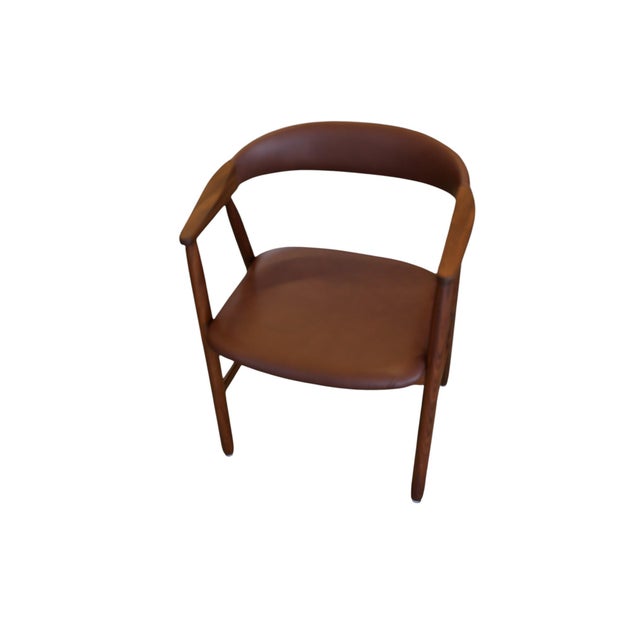 Wood Vintage Armchair in Teak and Leather from Farstrup Møbler, 1960s For Sale - Image 7 of 18