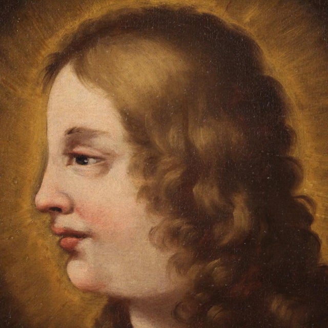 Italian Artist, Saint, 1770, Oil on Canvas For Sale - Image 7 of 15