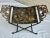 Vintage Oscar Bach Style Newly Painted and Hand Gilt Iron X Base Bench/Stool For Sale - Image 11 of 11
