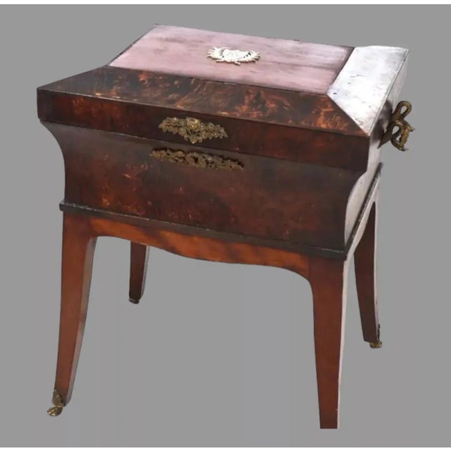 French Antique French Louis XVI Olive Wood Sewing Box Jewel Chests Circa 1800 For Sale - Image 3 of 11