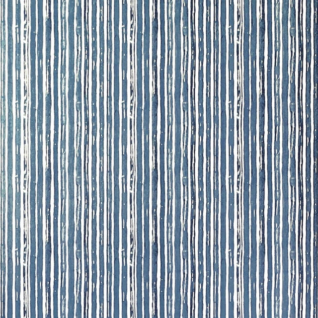 Carrier & Company for Lee Jofa Benson Stripe Wallpaper, Ink For Sale