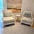 2020s Pair of White Lacquered Framed Armchairs For Sale - Image 5 of 11