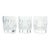 1990s Waterford “Westhampton” Set of 3 Crystal Double Old Fashioned Glasses For Sale