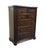 Contemporary Stanley Furniture Walnut Contemporary Traditional 46" Chest of Drawers 128-13-12 For Sale - Image 3 of 12