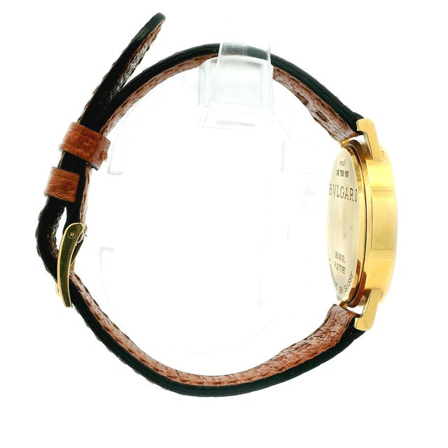 A classic Bvlgari Bvlgari wristwatch, reference BB30GL, crafted in solid 18K yellow gold and dating to circa 1995. The...