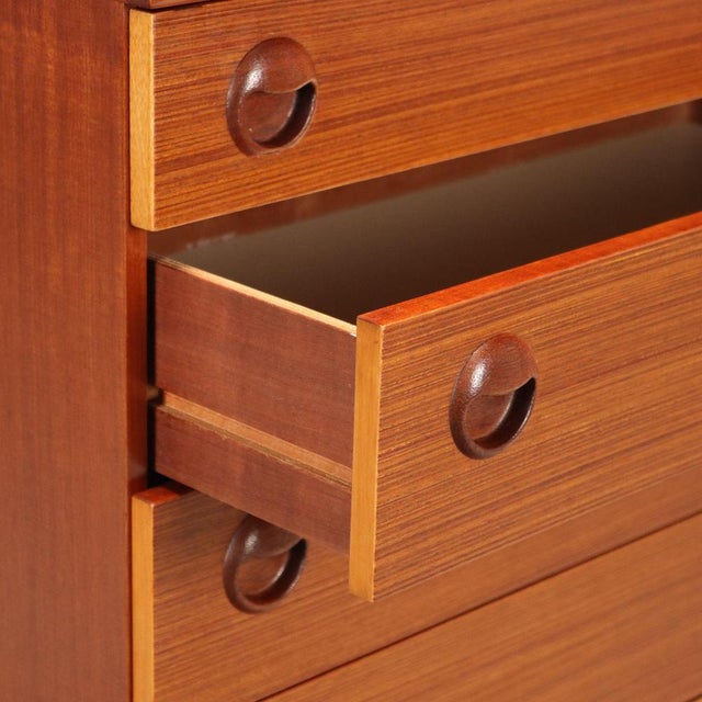 Vintage Teak Veneer Chest of Drawers, Northern Europe, 1960s For Sale - Image 3 of 8